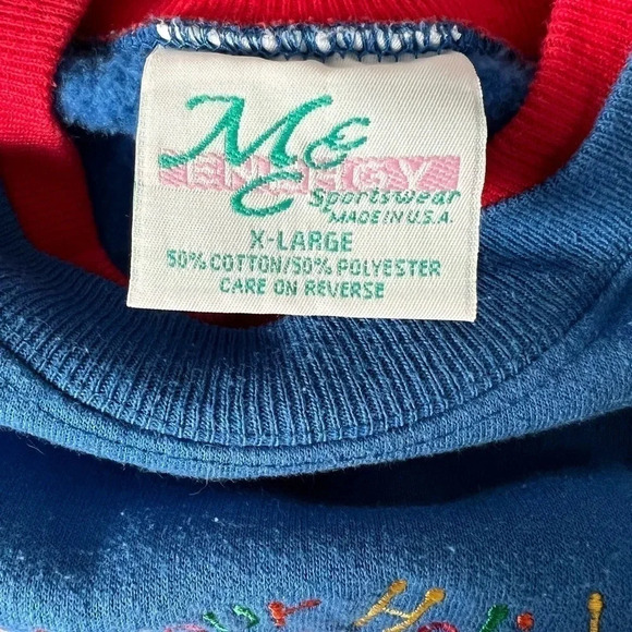 90s vintage may your holidays be bright Christmas sweater size XL. - Picture 6 of 6
